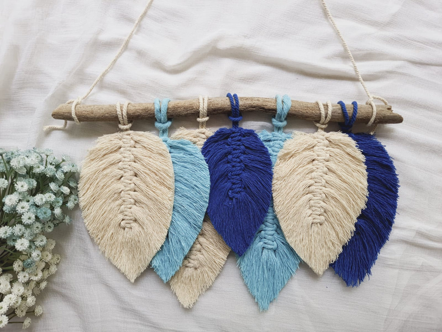 Feather Wall Hanger Macramé "Single Feather"