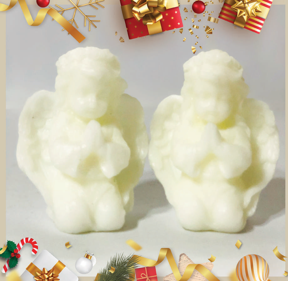 Angel Xmas Edition Candles (Pack of Two)