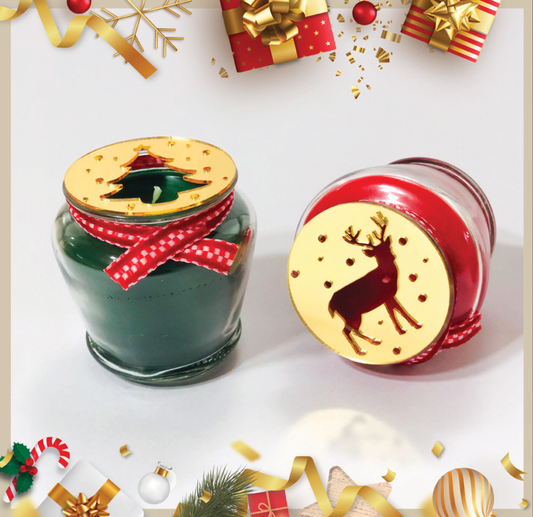 Jewel Xmas Edition Candles (Pack of two)