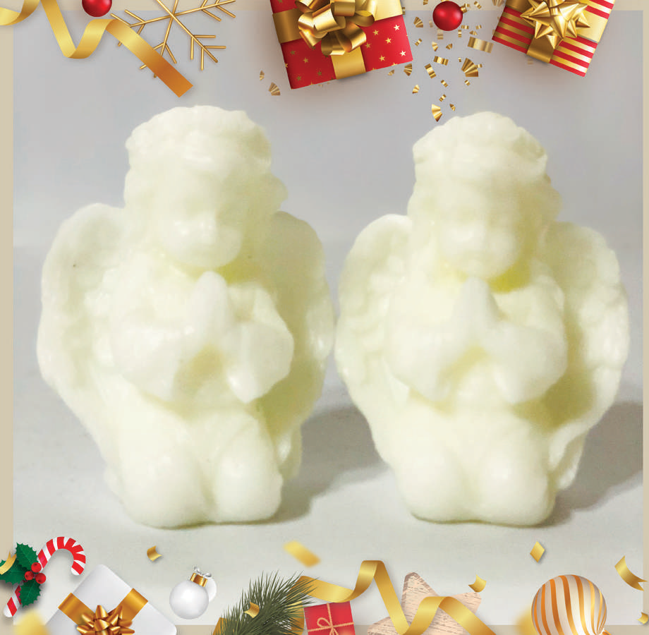 Angel Xmas Edition Candles  (Pack of Two)